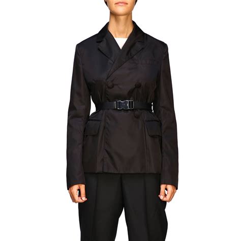 prada women's double breasted jackets.